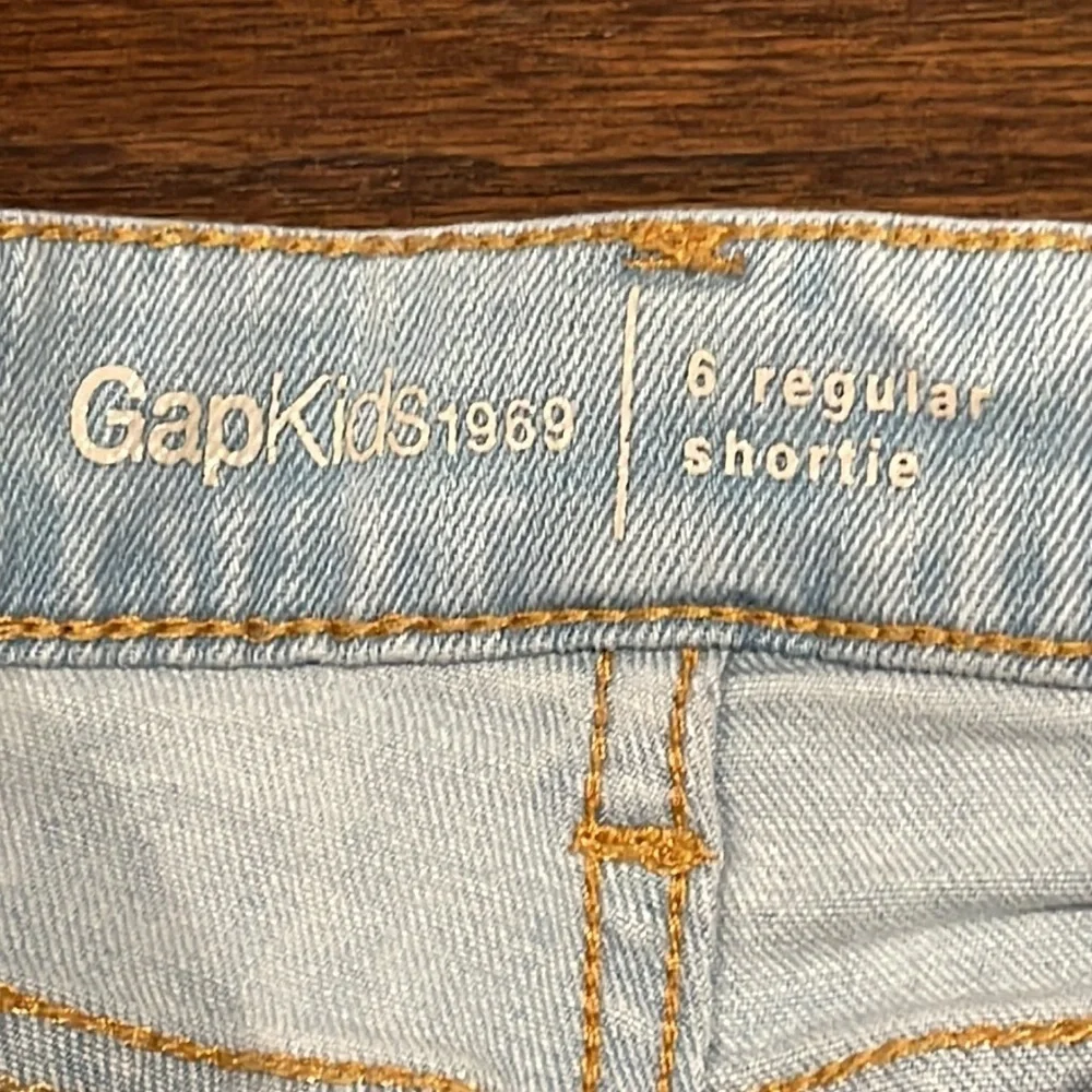 Gap Girls Blue Shortie Shorts Size 6